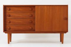 サイドボード チーク材 幅122cm Domino Mobler デンマーク製 北欧ビンテージ家具 /DK18192