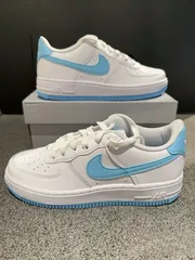 NIKE AIR FORCE 1 '07 ナイキ エアフォース1 07 メンズ レディース スニーカー ローカット WHITE/AQUARIUS BLUE/WHITE ホワイト FQ4296-100｜本日限定特価｜新品未使用-WTO輸入3