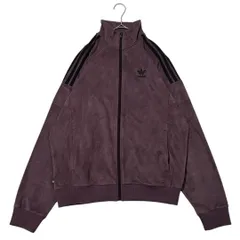 8247 adidas アディダス Plush Track Jacket プラッシュ トラックジャケット スエード調 バックトレフォイル XL