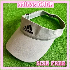 adidas GOLF アディダスゴルフ ロゴ刺繍 コットン ゴルフサンバイザー Fのサムネイル