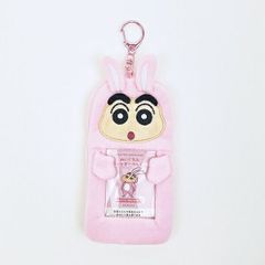 크레용 신짱 토끼 봉제인형 포토키 홀더 추억활