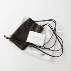 極美品 ザロウ THE ROW BOURSE PHONE CASE ブルスフォンケース\ブラウン系 ELEPHANT PLD レザー スマホショルダー【2400014605631】のサムネイル