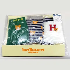【正規品】ミキハウス ホットビスケッツ　ソックスパック　74-9628-826 ブルー 13-15cm　新品