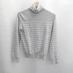 ◇ ⊇ UNTITLED アンタイトル ボーダー 長袖 ハイネック サイズ表記なし グレー系 レディース E  【1502030011173】