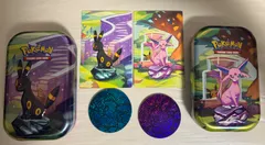 海外限定 ブイズ ダメカンケース tin缶 ブラッキー、エーフィ