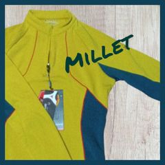 ミレーMILLET イエロー　登山ウェア 長袖シャツ ハーフジップアップ ミレー ★kei★1210★04