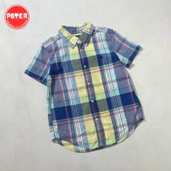 【120cm】RALPH LAUREN ラルフローレン　チェック　半袖　BDシャツ