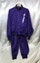 adidas アディダス セットアップジャージ トラックジャケット トレーニングウェア デサント 90's サイズ：L カラー：パープル