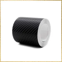 ★送料無料★Color:3Dブラック_Size:7cm×6.5m Ilmondomall テープ式 リアルカーボンシート 3D柄 ブラック ステップ バンパー 保護 レーシングストライプ 剥離紙有り (3Dブラック, 7cm×6.5m)