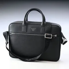 未使用級 現行 EMPORIO ARMANI ビジネスバッグ タンブルレザー ビジネスバッグ タンブルレザー | Emporio Armani
