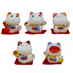 博 招き猫置物 まねきねこ 置物 招き猫商売繁盛 招き猫 置物 おしゃれ 小さい 猫 グッズ おしゃれ 雑貨 車の飾り 招き猫 置物 厄除け 招き猫 置き物 まねきねこ 縁起物 ネコグッズ ミニ猫の置物 インテリア 幸運を呼び込む 人気 プレゼン [五福来財]