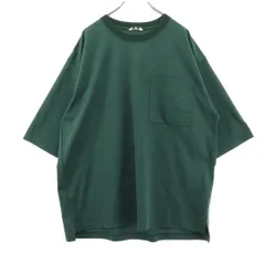 美品 URBAN RESEARCH DOORS アーバンリサーチドアーズ 半袖 Tシャツ L グリーン 胸ポケット メンズ 古着