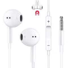 【在庫セール】通話対応 音量調節 リモコン インナーイヤー型 3.5mmジャック イヤフォン いやほん ４極 絡み防止 磁気設計 ctia規格 マイク付き イヤホン Switch/iPhone/Android/PC/デバイスに対応可能 イヤホン 【2023極上