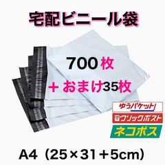 A4サイズ 宅配ビニール袋 30枚セット 梱包袋 メルカリ便 白 激安