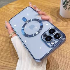 新品 iPhone 15 Pro Max 14 電?透明ケース Apple 16対応モデル 磁気吸着式 レンズ保護フィルム内蔵 ソフトTPU 角落下保護 高精度カット kkk
