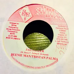 ジャマイカ7” Beenie Man & Tristan Palmer Jah Power NONE Shines Production /00080