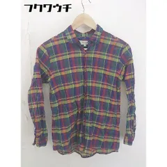 ◇ BEAUTY & YOUTH UNITED ARROWS チェック 長袖 シャツ ブラウス サイズS パープル系 マルチ レディース  【中古】 【1201040001227】