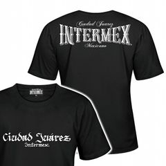 半袖 Tシャツ ロゴ シンプル柄 服 INTERMEX インターメックス itm-086 黒 白 ギャング バイカー ライダース バイク乗り B系 HIPHOP系 チカーノ メンズ ファッション ヤクザ ヤンキー オラオラ系 派手