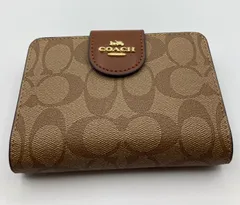 ★新品★未使用★ コーチ長財布 COACH  折りたたみ財布 C0082 カーキサドル