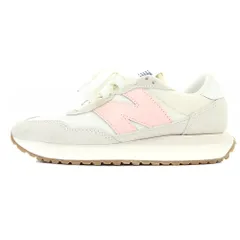 ニューバランス NEW BALANCE WS237GA スニーカー ロゴ 切替 レザー 23.5cm 白のサムネイル