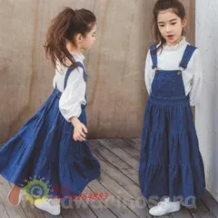 ワンピース キッズ 子供服 女の子 夏 キッズワンピース デニムワンピース ジュニア 可愛い 子供ドレス デニムワンピース 子供服  vii3u264883