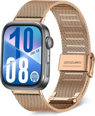 バンド HUAWEI WATCH FIT 4 / FIT 4 PRO/HUAWEI WATCH FIT 3 対応 金属ベルト ステンレス製 替えベルト 長さ調節可能 柔らしい 男女兼用 ファーウェイウォッチFit 4 対応 交換バンドR10139