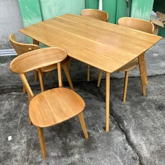 北欧レトロ 上久商店 大川家具 ノゾミ 大型木製ダイニングテーブル T-1900