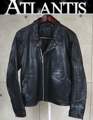 CHROME HEARTS 銀座店 クロムハーツ クリティン レザー ライダース ジャケット メンズ size:L 黒 98445