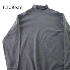 【00s】L.L.Bean エルエルビーン タートルネックカットソー インナー グレー
