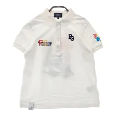 サイズ：0 PEARLY GATES パーリーゲイツ 35周年モデル 半袖ポロシャツ ニコちゃん  ホワイト系 [240101539996] ゴルフウェア レディース ストスト