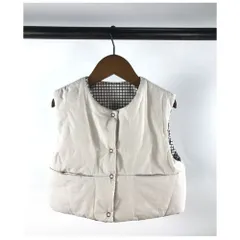 ☆ ベージュ ☆ 90cm ☆ キッズ 暖かいベスト yk23d1405 キッズ ベスト ボタン 重ね着 ノースリーブ 子ども服 子供服 キッズ服 女の子 女子 男の子 男子 男女兼用 あったか 暖かい 温かい ラウンドネック 無地 シンプル 冬 冬物