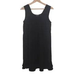 ZUCCA(ズッカ) ワンピース サイズM レディース - 黒 ノースリーブ/ひざ丈