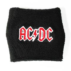 オフィシャル バンドリストバンド AC/DC Red Logo ブラック 黒