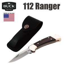 バックナイフ BUCK 112BRS レンジャー Ranger ロックバック式 折りたたみ式 フォールディングナイフ ハンティングナイフ シースナイフ 小型 コンパクト サバイバル キャンプ アウトドア 釣り