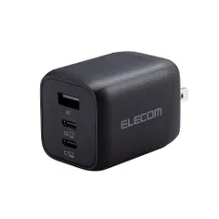 【新品・2営業日で発送】ELECOM エレコム AC充電器／PPS／65W／USB-C2ポート／USB-A1ポート(MPA-ACCP4465BK)