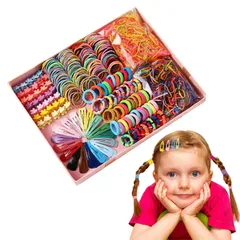 新品 ヘアゴム 子供 ヘアアクセサリー 750本セット 可愛い 大容量 ヘアクリップ ヘアピン 前髪クリップ キッズ 女の子 髪ゴム 髪留め カラフル おしゃれ 髪飾り 入園 入学 幼稚園 お祝い 誕生日 プレゼント ランダム色 (750本セット)