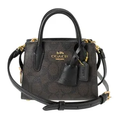 新品 コーチ COACH ショルダーバッグ ミニ キャリーオール ブラウン/ブラック