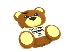 ■美品■ MOSCHINO モスキーノ テディベア くま クマ iPhone6 対応 アイフォンケース スマホケース ブラウン系×ベージュ系 DG0128のサムネイル