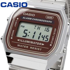 新品 未使用 時計 CASIO 腕時計 カシオ 時計 ウォッチ チープカシオ チプカシ ヴィンテージシリーズ デジタル メンズ レディース キッズ シルバー×ブラウン A168WA-5AY [並行輸入品]