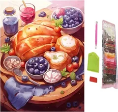 SENTO JONA(セントジョナ) ダイヤモンドアート アートパネル 四角いビーズ キット ビーズアート 手芸 ダイヤモンドペインティング スクエア 30x40cm(8)