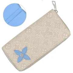 ルイ ヴィトン ジッピーウォレット ヴェルティカル 長財布 トリヨンレザー チョークホワイト ライトブルー シルバー金具 M81573 箱付 LOUIS VUITTON（新品・未使用品）