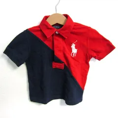 ポロバイラルフローレン ポロシャツ トップス 半袖 バイカラー ベビー 男の子用 12Mサイズ 紺×赤 Polo by Ralph Lauren 【中古】のサムネイル