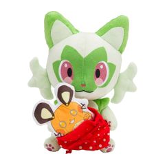 【新品】 ポケモンセンターオリジナル ぬいぐるみ ニャオハ Pokemon Christmas Toy Factory ワンサイズ 21×17×19(H×W×D:) 1