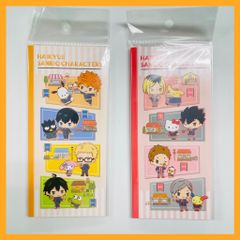 【まとめ売り】ハイキュー×サンリオキャラクターズ　付箋セット　烏野高校＆音駒高校まとめ売り Haikyuu!! x sanrio　排球少年 x 三麗鷗　バレーボール
