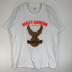 ハーレーダビッドソン ハーレーTシャツ L相当 白系 メイコン 8636 