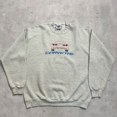 90s Lee リー "CORVETTE" 刺繍 企業 スウェット 古着