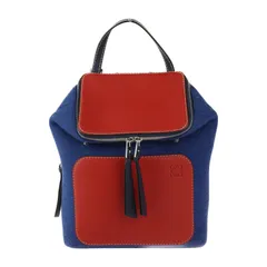 LOEWE ロエベ　リュック　ボタニカル柄　総柄　ナイロン　レザー LOEWE ロエベ リュック ボタニカル柄 総柄 ナイロン レザー