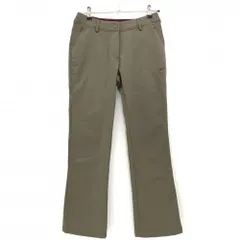 ナイキゴルフ パンツ ブラウン ロゴボルドー 裏微起毛 レディース 2 ゴルフウェア NIKE