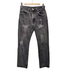 90s Levi's リーバイス 505 ブラックデニムパンツ ジーンズ カナダ製 REGULAR FIT STRAIGHT LEG 古着 OLD