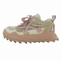 オフホワイト OFF WHITE ODSY-1000 オデッセイ 厚底スニーカー ダッドシューズ スパイク プラットフォーム ローカット ロゴ ピンク×ベージュ 37 約24.0cm /FTのサムネイル